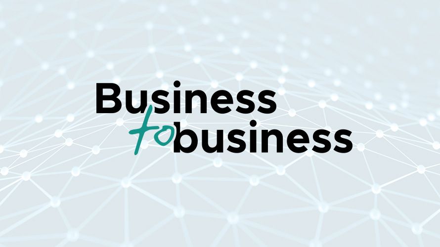 Nápis Business to business